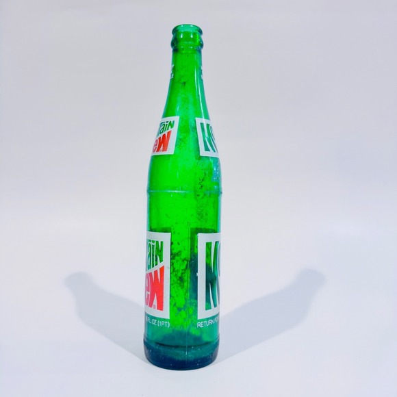 Vintage Mountain Dew Bottle‎ 1Pt 16oz Single Dot Money Back Bottle - Picture 2 of 9